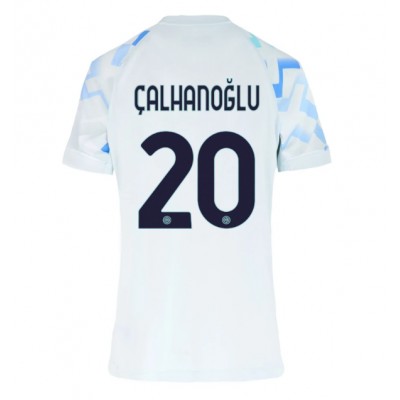 Ženski Nogometni dresi Inter Milan Hakan Calhanoglu #20 Gostujoči 2025-26 Kratek Rokav Ženski Nogometni dresi Inter Milan Hakan Calhanoglu #20 Gostujoči 2025-26 Kratek Rokav